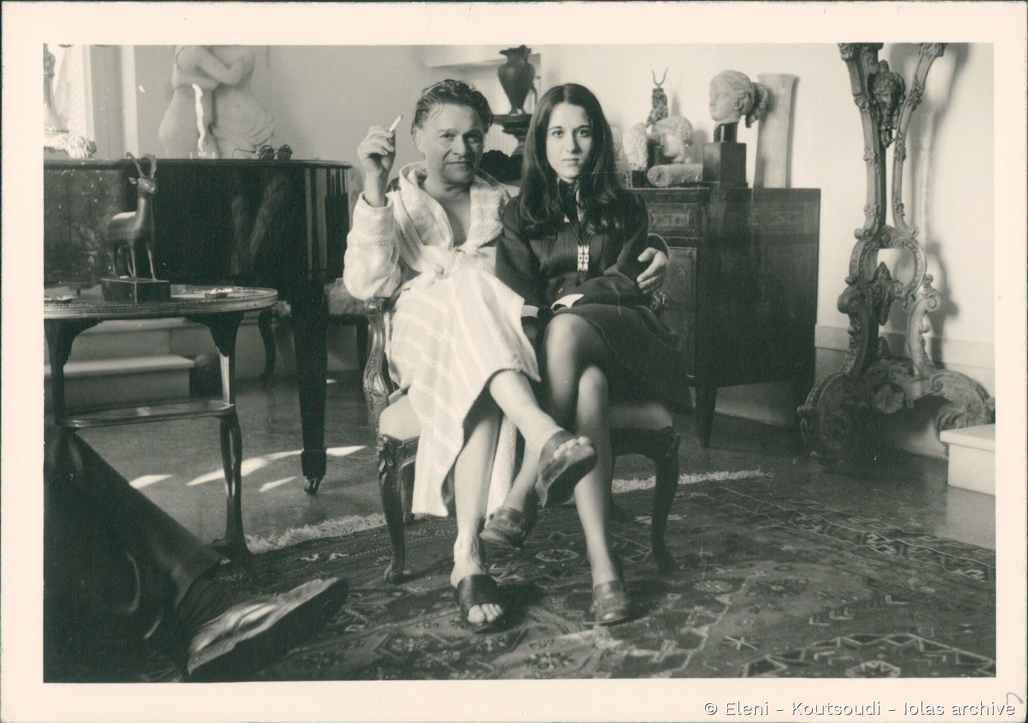 Iolas with his niece Eleni