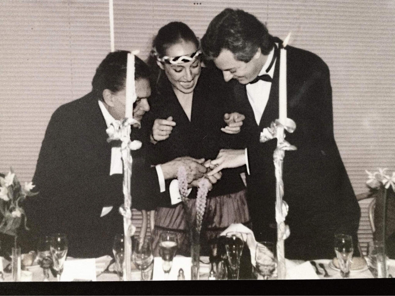 Iolas as best man at Mara Karetsou's marriage to Keith Green